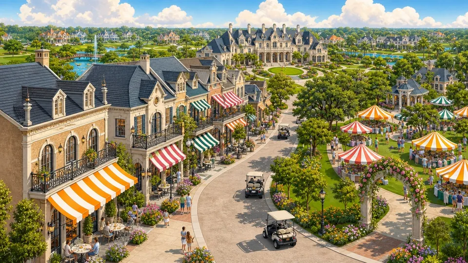 Saturday market on Main Street